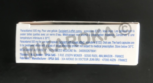Efferalgan 500mg gélules