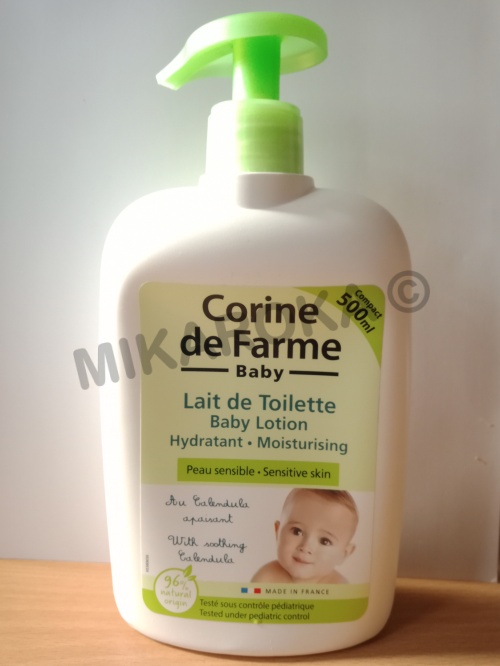 lait de toilette bébé Corine de Farme 500ml