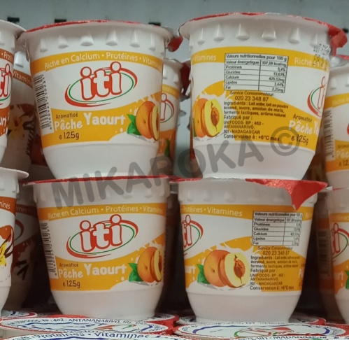 yaourt aromatisé pêche Iti