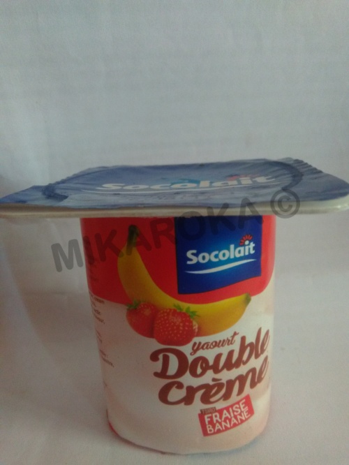 Yaourt double crème Fraise banane Socolait