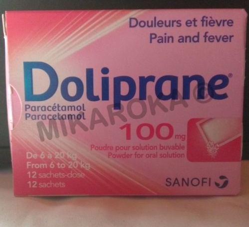 Doliprane 100mg poudre