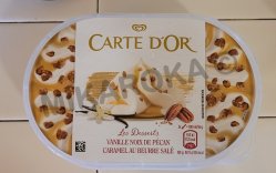 Glace vanille, noix de pécan et caramel beurre salé Carte d'or