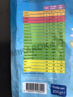 Farilac vanille  en sachet de 200 g