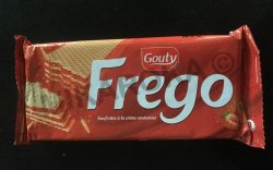 8 gaufrettes Frego à la crème saveur fraise
