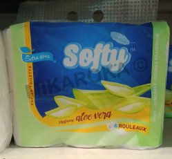 Papier toilette Softy 6 rouleaux Aloe vera