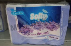 Papier toilette Softy 6 rouleaux Lavande