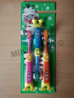 Pack de 3 brosses à dent Carrefour pour enfant