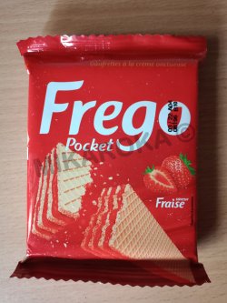 Gaufrette Frego pocket fraise