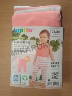 Leggins bébé Lupilu couleur rose taille 74/80