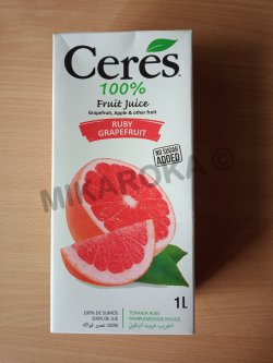 jus de fruit Ceres 100% Pamplemousse rouge