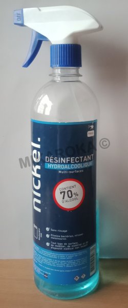 Nickel Désinfectant hydroalcoolique